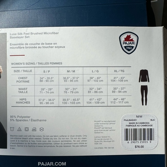 PAJAR Luxe silk feel brushed microfiber base layer set - Picture 6 of 8